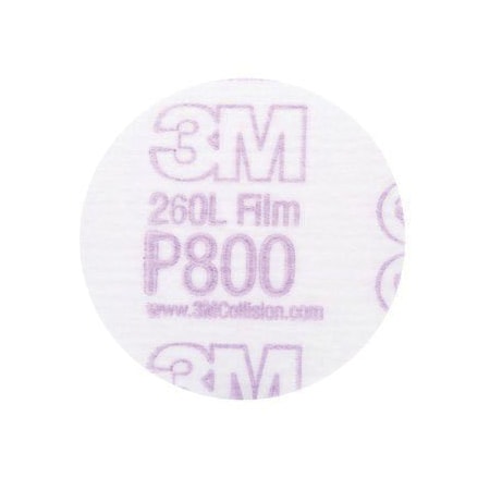 3M 3M Hookit Finishing Film Disc, 00910, 3 in, P800, 50PK 7000120386